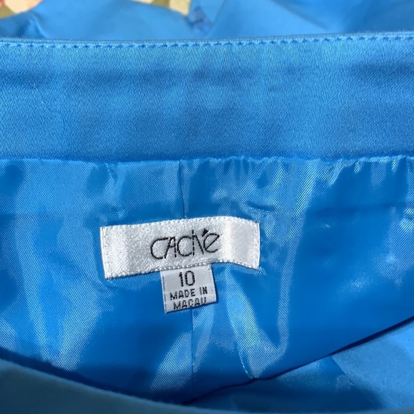 CACHE Halter Zip front embroidered detail size 10 - Picture 5 of 8